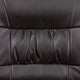 Brown LeatherSoft/Black Frame |#| Brown LeatherSoft Executive Side Reception Chair with Black Frame - Home Office