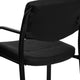 Black LeatherSoft Executive Reception Chair with Sled Base and Foam Padded Seat