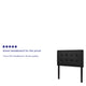 Black,Twin |#| Button Tufted Upholstered Twin Size Headboard in Black Vinyl