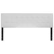 White,King |#| Button Tufted Upholstered King Size Headboard in White Vinyl