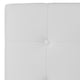 White,Twin |#| Button Tufted Upholstered Twin Size Headboard in White Vinyl