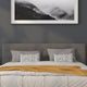 Gray,King |#| Button Tufted Upholstered King Size Headboard in Gray Vinyl