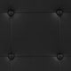 Black,Full |#| Button Tufted Upholstered Full Size Headboard in Black Vinyl