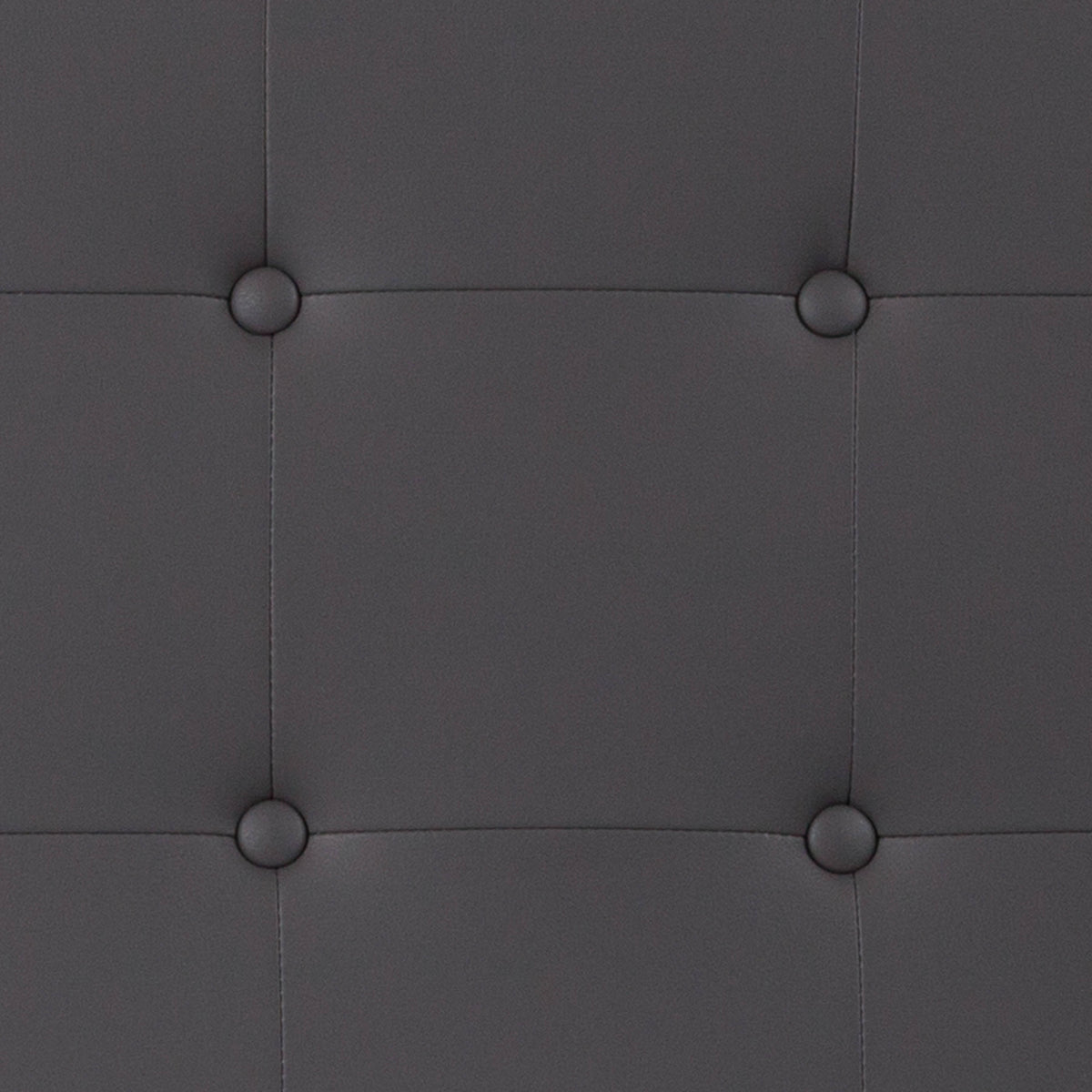 Gray,King |#| Button Tufted Upholstered King Size Headboard in Gray Vinyl