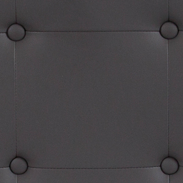 White,Twin |#| Button Tufted Upholstered Twin Size Headboard in White Vinyl