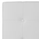 White,Twin |#| Button Tufted Upholstered Twin Size Headboard in White Vinyl