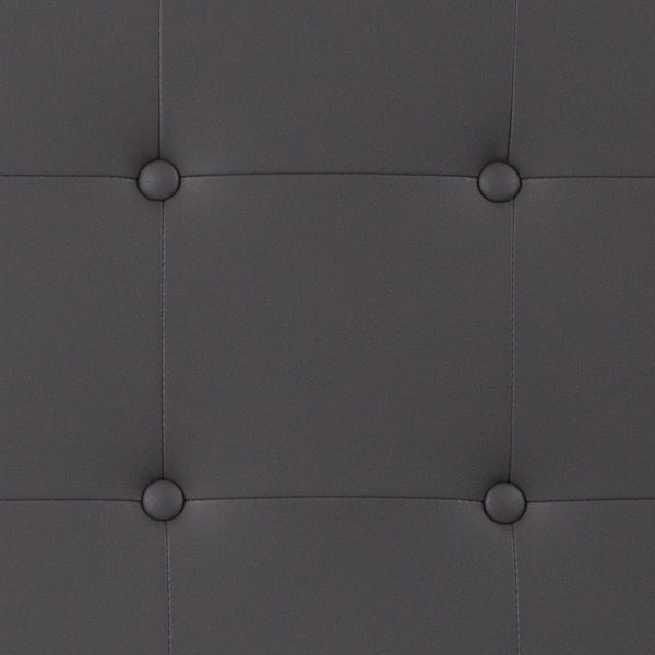 White,Full |#| Button Tufted Upholstered Full Size Headboard in White Vinyl