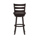 Gray Wash Walnut |#| Commercial Wooden Swivel Bar Height Stool in Gray Wash Walnut