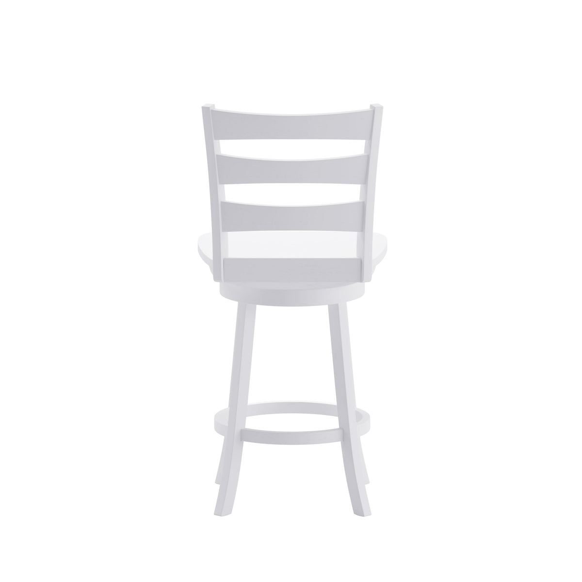 White Wash |#| Commercial Wooden Swivel Counter Height Stool in Antique White Wash