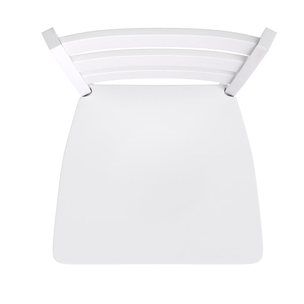 White Wash |#| Commercial Grade Wooden Bar Height Stool in Antique White Wash, Set of 2