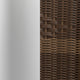 Dark Brown |#| 27.5" Square Aluminum Indoor-Outdoor Table Set with 2 Dark Brown Rattan Chairs
