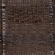 Aluminum and Dark Brown |#| Commercial Aluminum and Dark Brown Rattan Indoor-Outdoor Restaurant Stack Chair