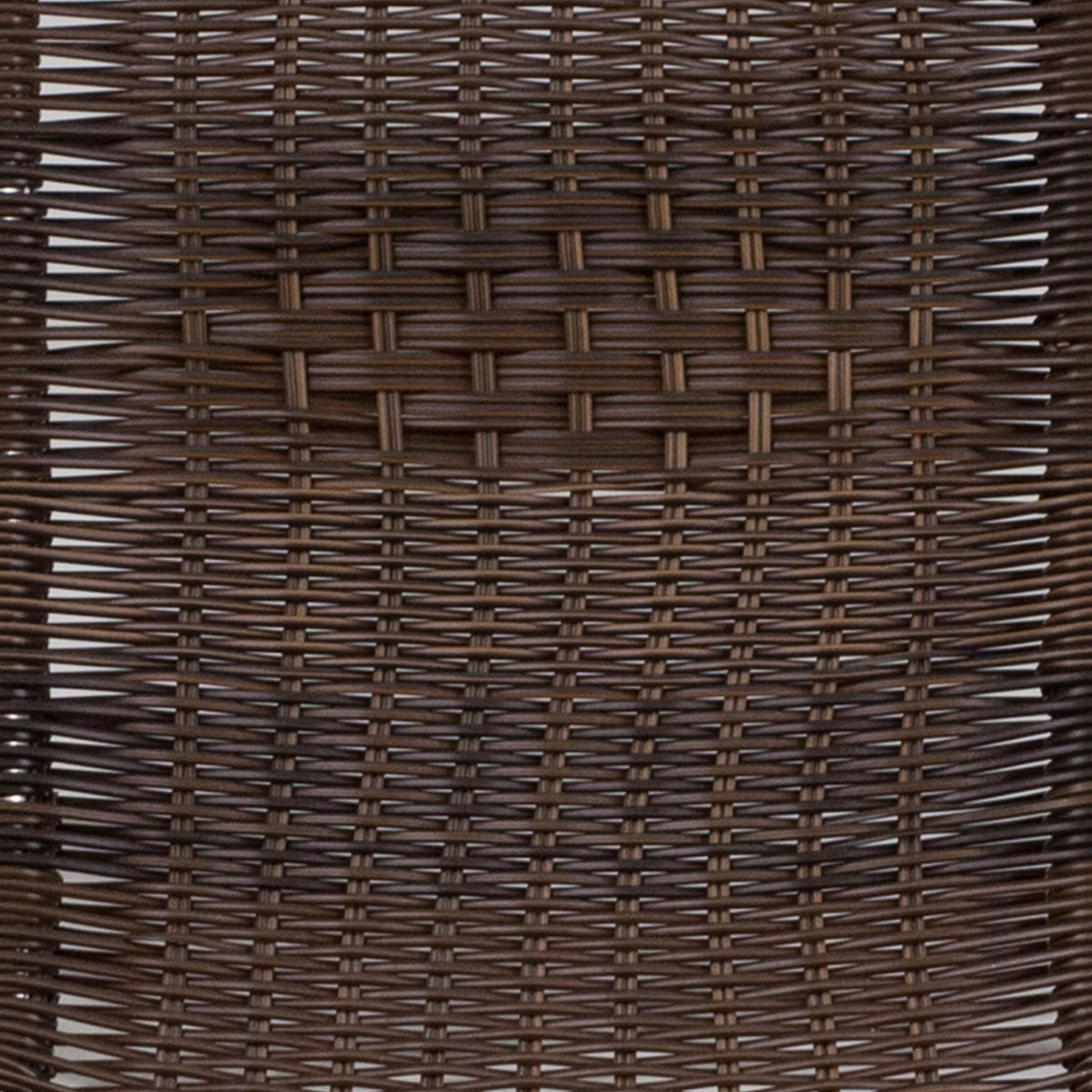 Aluminum and Dark Brown |#| Commercial Aluminum and Dark Brown Rattan Indoor-Outdoor Restaurant Stack Chair