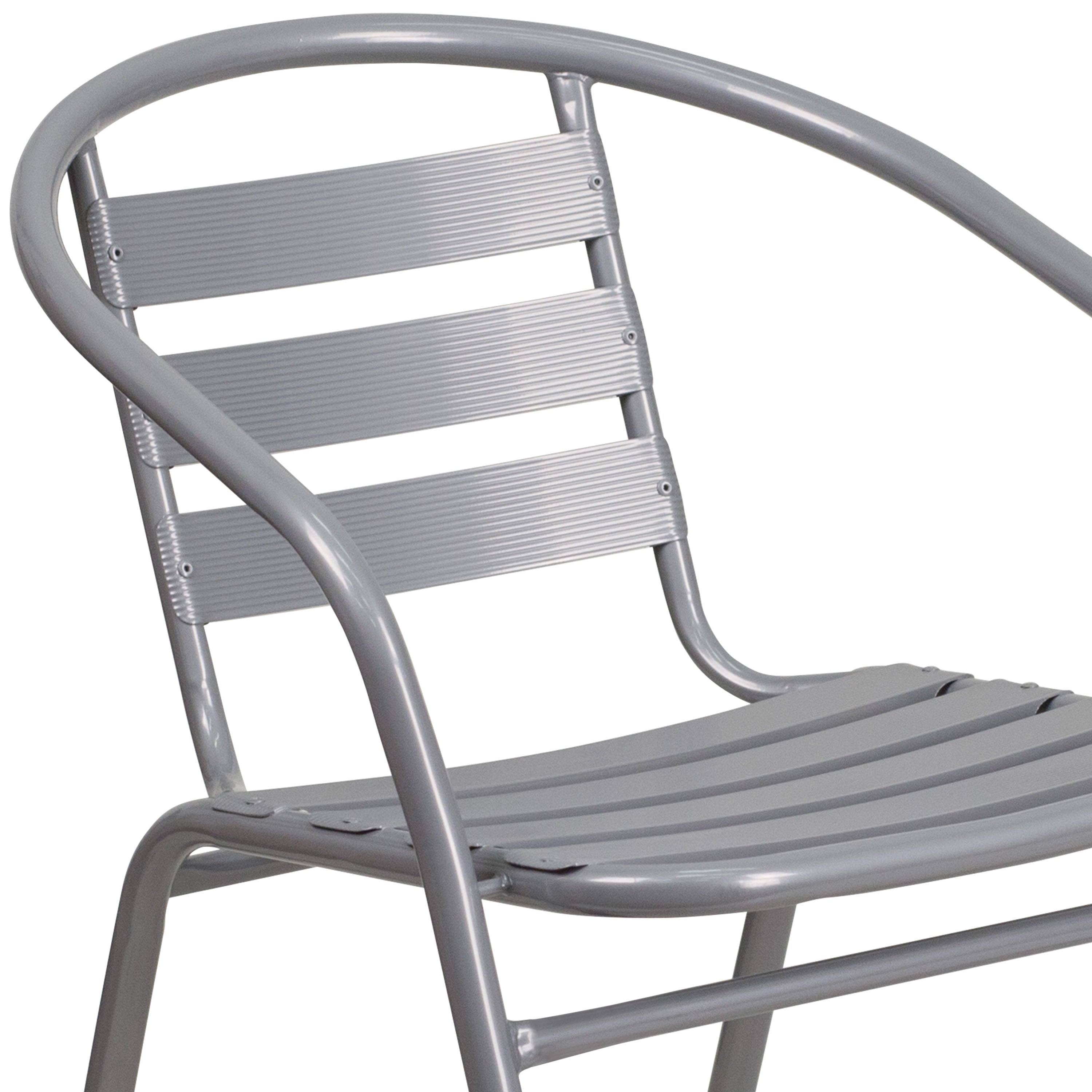 Metal Chair w Aluminum Slats TLH 017C BizChair