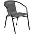 Lila Rattan Indoor-Outdoor Restaurant Stack Chair