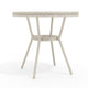 Gray & White/Gray Frame |#| 31.5" Round All-Weather Patio Bistro Dining Table - White/Gray & Gray Frame