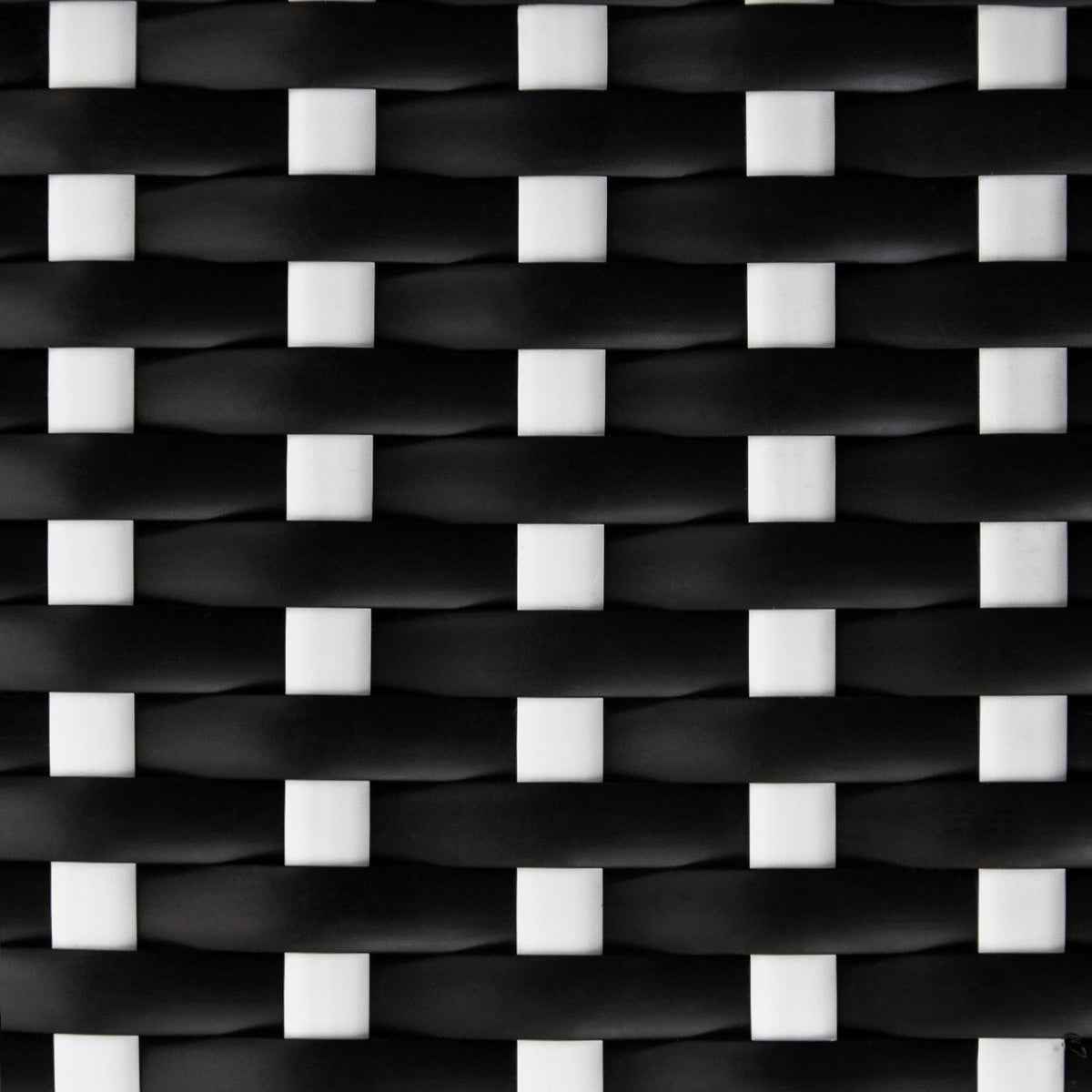 Black & White/Natural Frame |#| All Weather Woven Bistro Table and 2 Chair Set with Aluminum Frames-Black/White