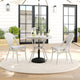 Gray & White/Gray Frame |#| All Weather Woven Bistro Table and 2 Chair Set with Aluminum Frames-White/Gray