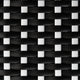 Black & White/Natural Frame |#| All Weather Woven Bistro Table and 4 Chair Set with Aluminum Frames-Black/White