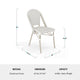 Gray & White/Gray Frame |#| All Weather Woven Bistro Table and 4 Chair Set with Aluminum Frames-White/Gray