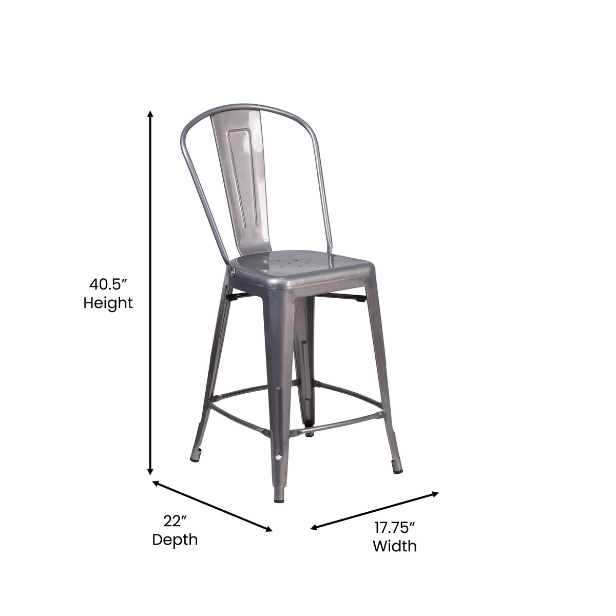 Teak Seat/Clear Coated Frame |#| Indoor Counter Height Stool with Poly Resin Colorful Seat - Clear Coated/Teak