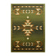 Green,8' x 10' |#| Multipurpose Southwestern Style Patterned Indoor Area Rug - Green - 8' x 10'