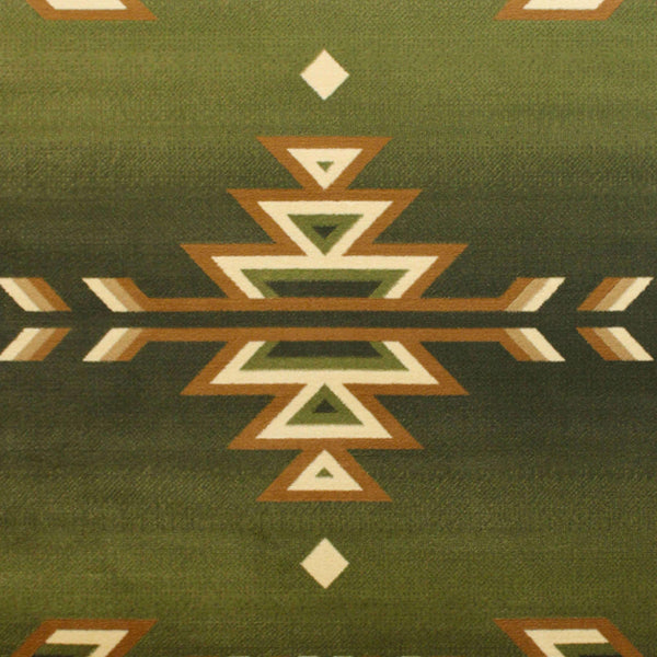 Green,2' x 7' |#| Multipurpose Southwestern Style Patterned Indoor Area Rug - Green - 2' x 7'