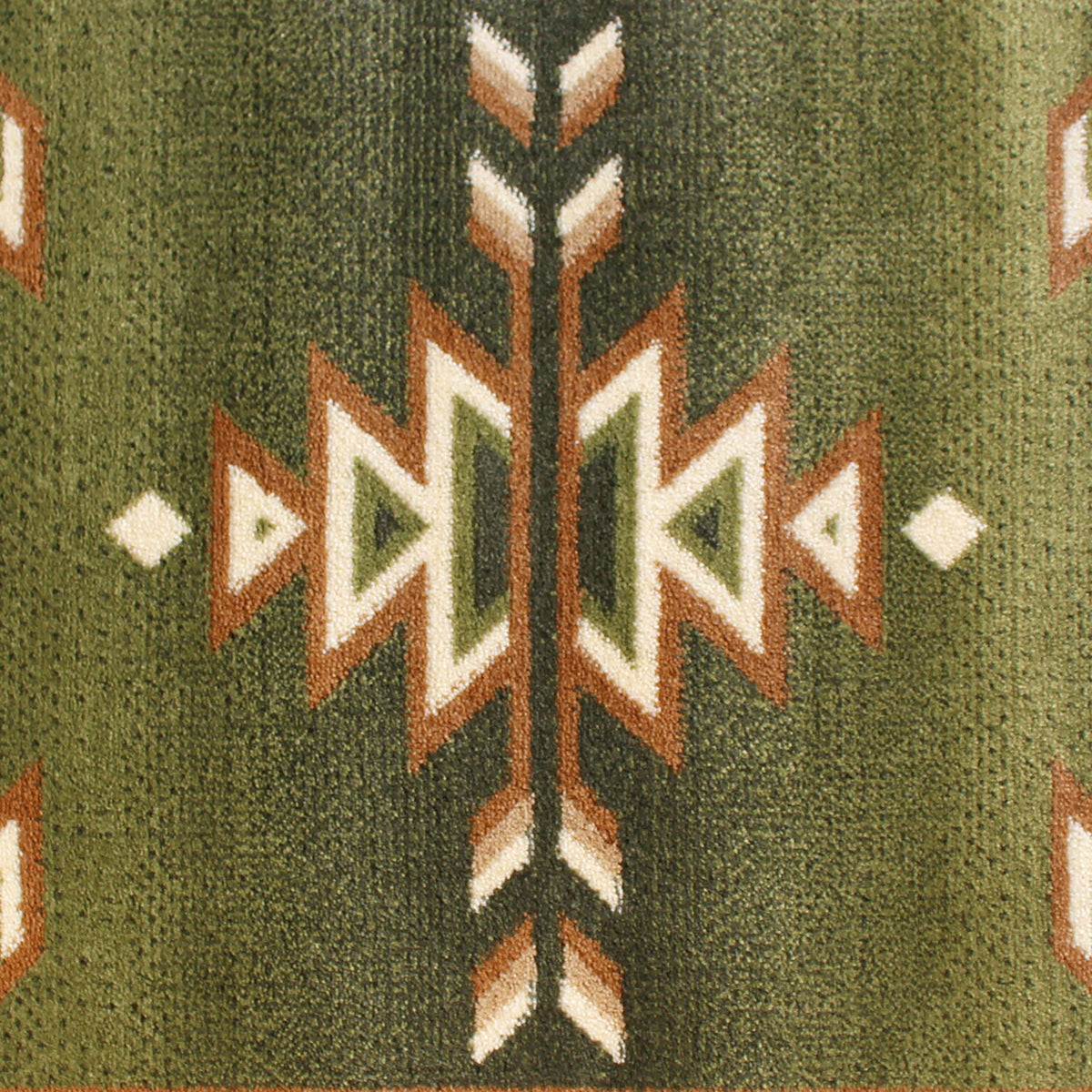 Green,2' x 7' |#| Multipurpose Southwestern Style Patterned Indoor Area Rug - Green - 2' x 7'