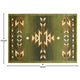 Green,4' x 5' |#| Multipurpose Southwestern Style Patterned Indoor Area Rug - Green - 4' x 5'