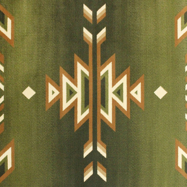 Green,2' x 11' |#| Multipurpose Southwestern Style Patterned Indoor Area Rug - Green - 2' x 11'