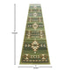 Green,2' x 11' |#| Multipurpose Southwestern Style Patterned Indoor Area Rug - Green - 2' x 11'