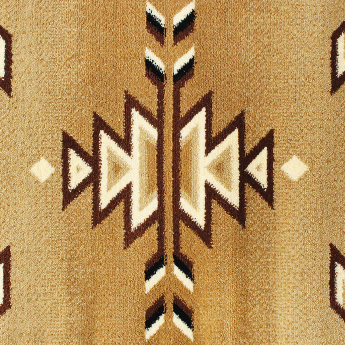 Beige,2' x 11' |#| Multipurpose Southwestern Style Patterned Indoor Area Rug - Brown - 2' x 11'