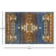 Blue,6' x 9' |#| Multipurpose Southwestern Style Patterned Indoor Area Rug - Blue - 6' x 9'