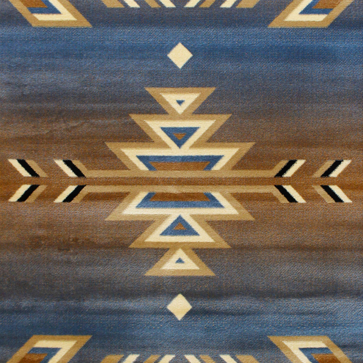 Blue,6' x 9' |#| Multipurpose Southwestern Style Patterned Indoor Area Rug - Blue - 6' x 9'