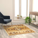 Beige,4' x 5' |#| Multipurpose Southwestern Style Patterned Indoor Area Rug - Brown - 4' x 5'