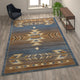 Blue,8' x 10' |#| Multipurpose Southwestern Style Patterned Indoor Area Rug - Blue - 8' x 10'