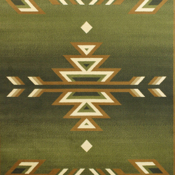 Beige,2' x 11' |#| Multipurpose Southwestern Style Patterned Indoor Area Rug - Brown - 2' x 11'