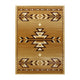 Beige,6' x 9' |#| Multipurpose Southwestern Style Patterned Indoor Area Rug - Brown - 6' x 9'