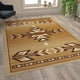 Beige,6' x 9' |#| Multipurpose Southwestern Style Patterned Indoor Area Rug - Brown - 6' x 9'