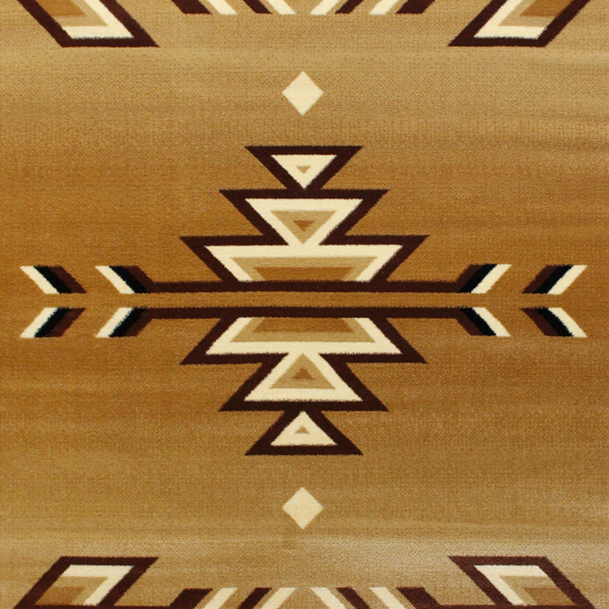 Beige,6' x 9' |#| Multipurpose Southwestern Style Patterned Indoor Area Rug - Brown - 6' x 9'