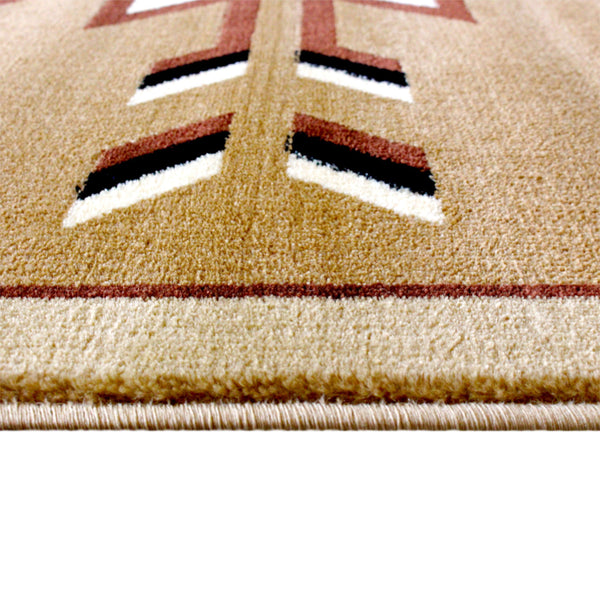 Beige,5' x 7' |#| Multipurpose Southwestern Style Patterned Indoor Area Rug - Brown - 5' x 7'