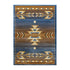 Lodi Collection Southwestern Area Rug - Olefin Rug with Jute Backing for Hallway, Entryway, Bedroom, Living Room