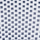 White & Navy/Natural Frame |#| All-Weather Commercial Paris Chair with Bamboo Print Metal Frame-White/Navy