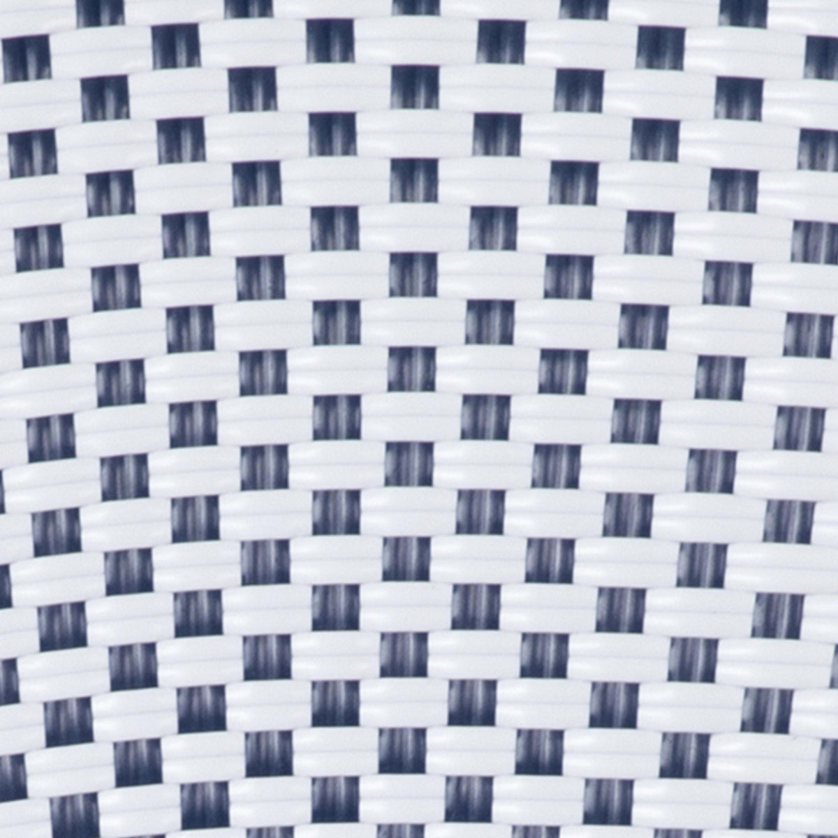 White & Navy/Natural Frame |#| All-Weather Commercial Paris Chair with Bamboo Print Metal Frame-White/Navy