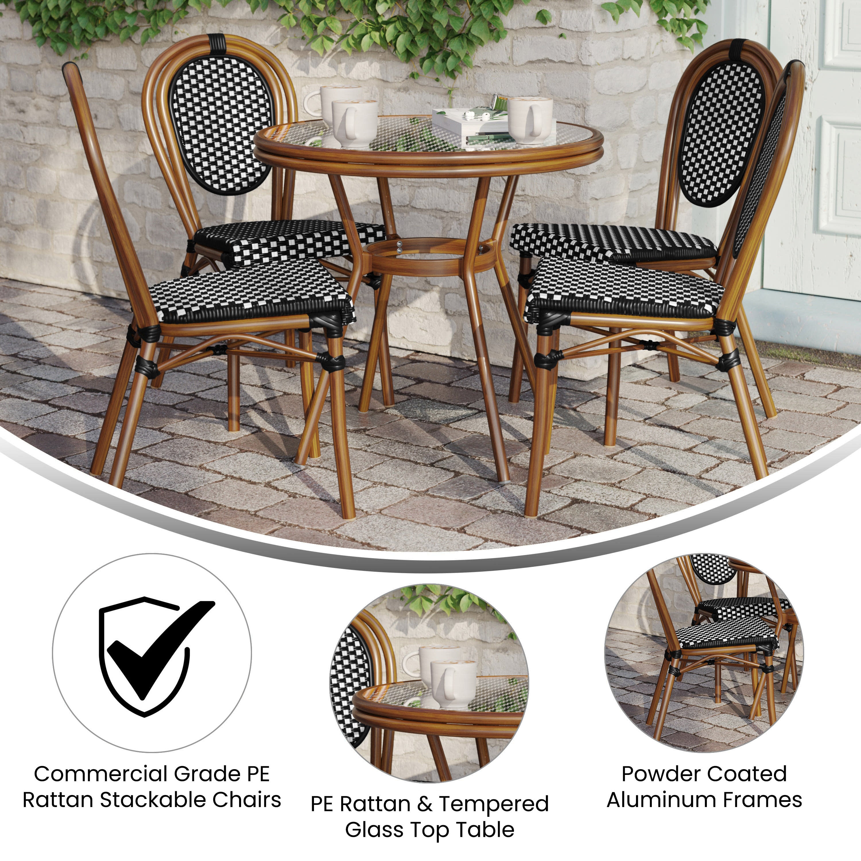 Commercial bistro chairs 2025