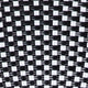 Black & White/Black Frame |#| All-Weather Commercial Paris Chair with Black Metal Frame-Black/White