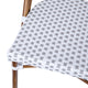 White & Gray/Natural Frame |#| 2 Pack All-Weather Commercial Paris Chairs with Bamboo Print Frame-White/Gray