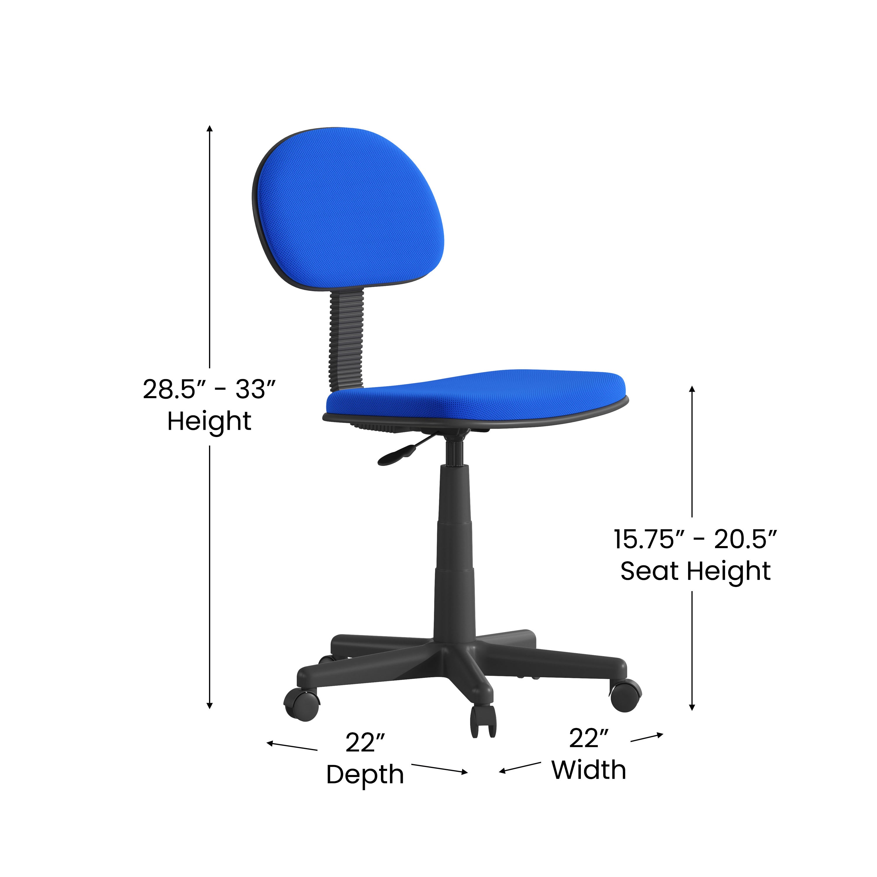 Low seat desk chair store