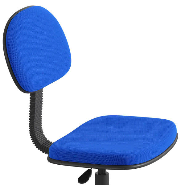 Royal Blue |#| Royal Blue Adjustable Mesh Swivel Task Office Chair with Padded Back and Seat