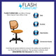 Orange |#| Low Back Orange Transparent Mesh Back Adjustable Height Swivel Task Office Chair